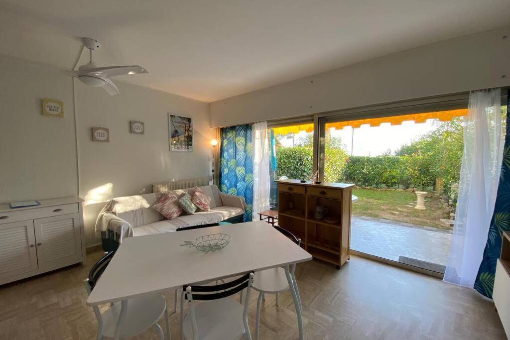 C037-Nice Studio With Garden And Parking - Near Beach Cannes Exteriör bild