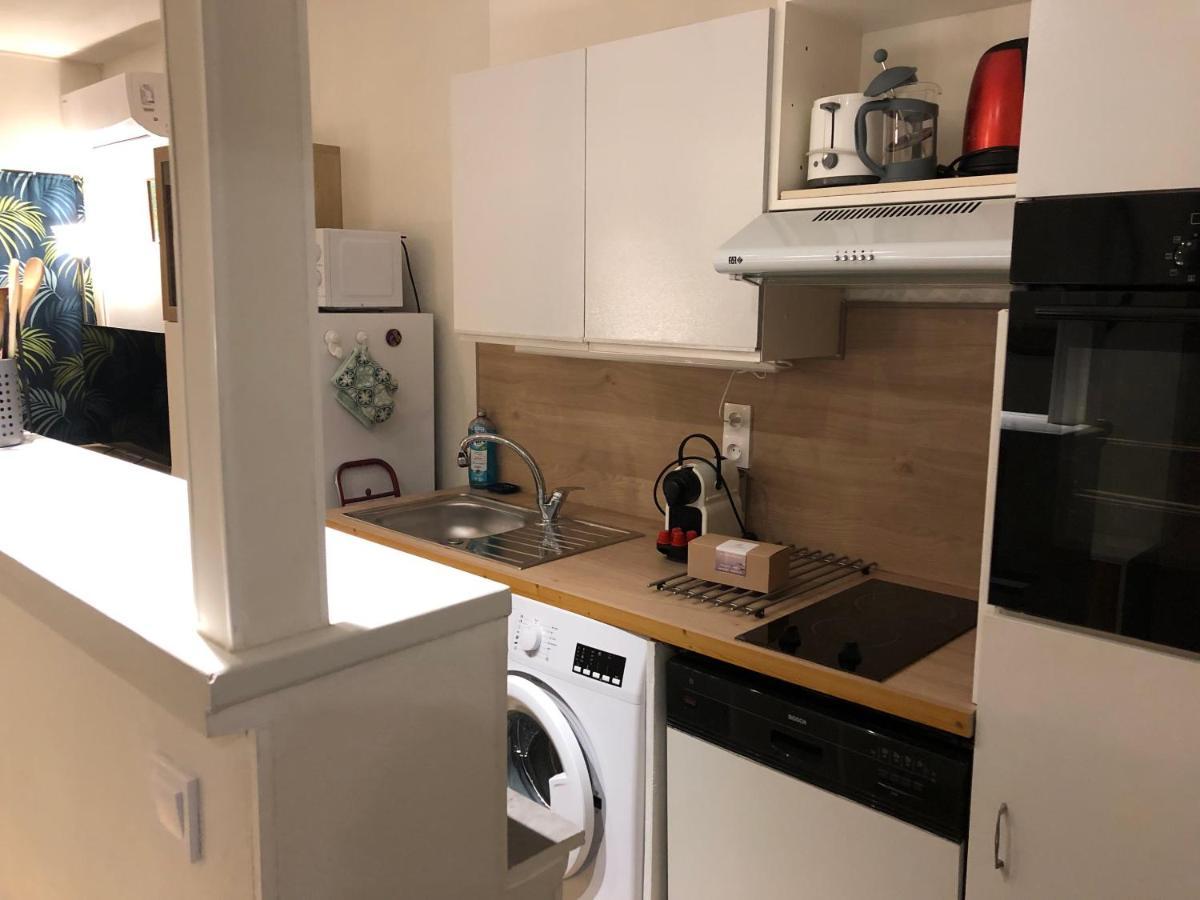 C037-Nice Studio With Garden And Parking - Near Beach Cannes Exteriör bild